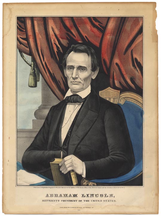 Portrait of Abraham Lincoln, sixteenth president of the United States (State Library Image 2008-2733)